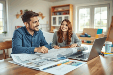 Person reviewing personal loan options for a home project.
