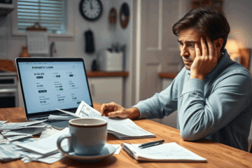 A person looking relieved while holding cash, symbolizing solutions for financial emergencies.