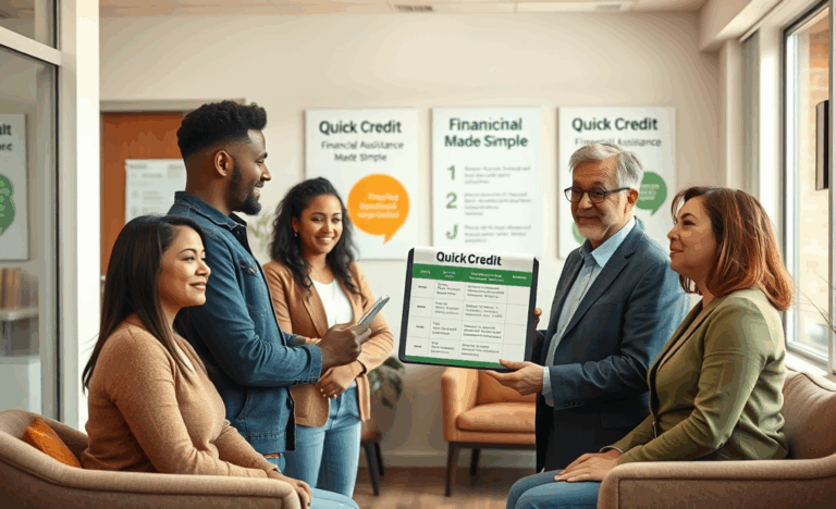 A person reviewing options for quick credit during tough financial times.