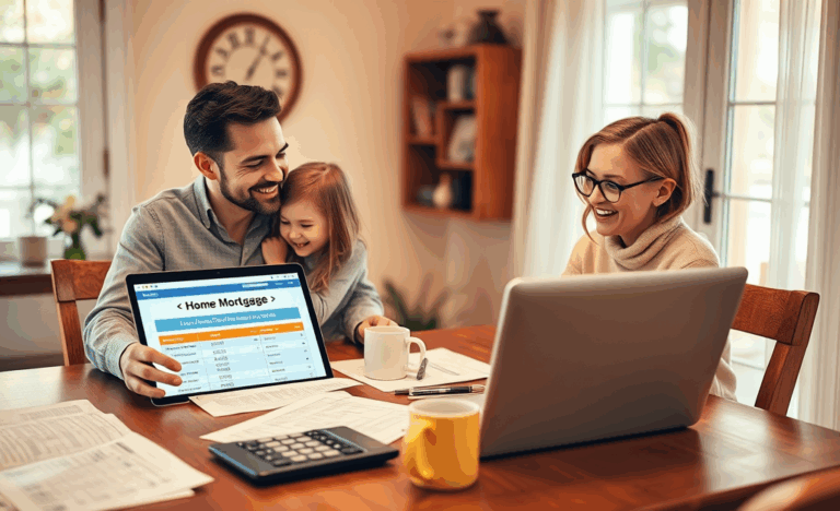 An image depicting the benefits of low interest mortgage loans for home financing.