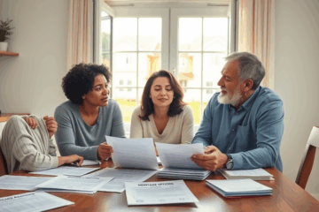 A homeowner reviewing mortgage options to reduce payments.