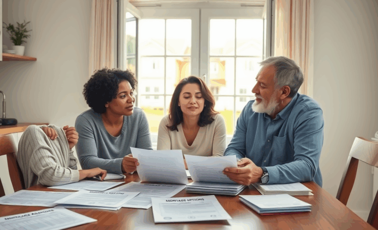 A homeowner reviewing mortgage options to reduce payments.