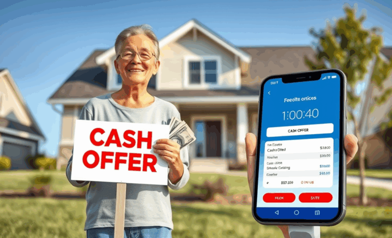 An image representing immediate cash offers for real estate transactions.