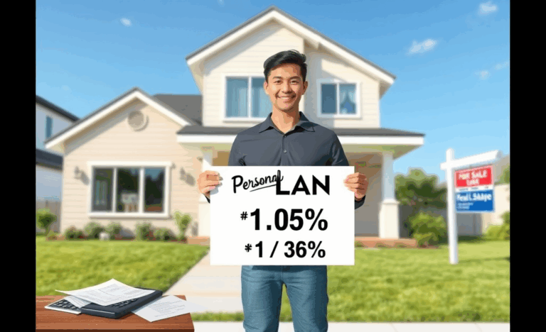 An inviting residential property for potential buyers, symbolizing opportunities through personal loans for real estate acquisition.