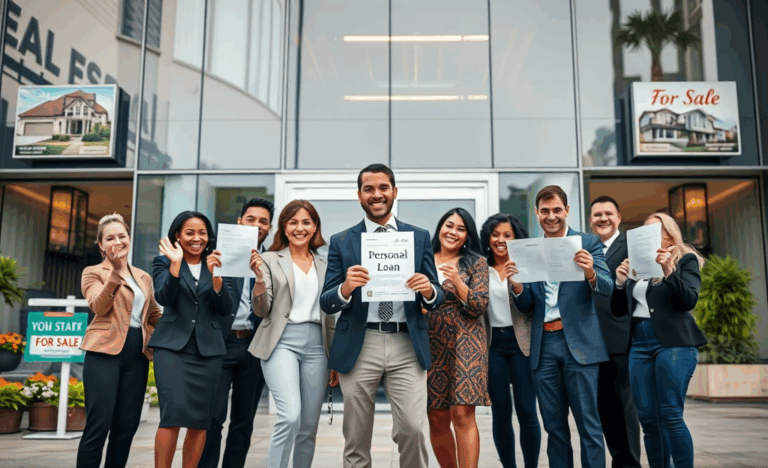 Image representing easy personal loans for real estate investments without bureaucracy