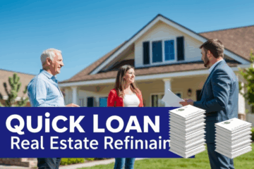 A homeowner considering quick loan options for refinancing their real estate mortgage.