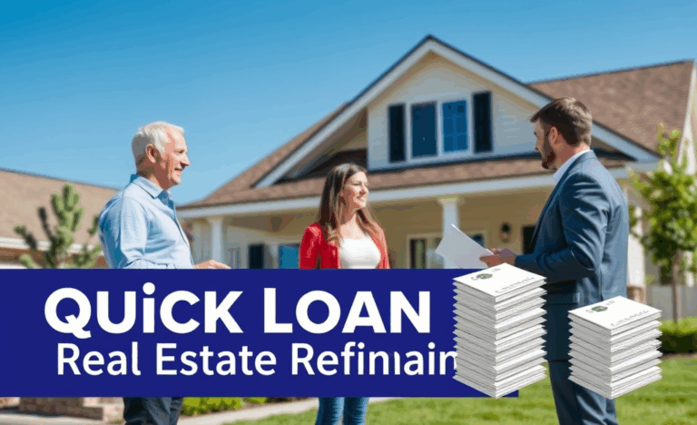 A homeowner considering quick loan options for refinancing their real estate mortgage.