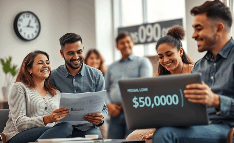 A person looking relieved after securing a personal loan for urgent financial needs.