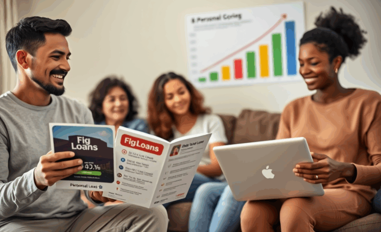 A person reviewing their options for Fig Loans to address urgent financial needs.