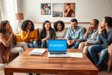 Person exploring LightStream personal loans for urgent financial needs.