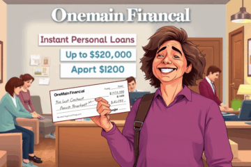 A person searching for urgent financial solutions with OneMain Financial personal loan.