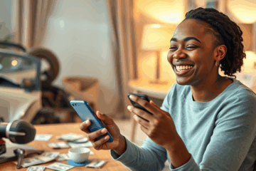 A person looking at their finances, exploring options for urgent personal loans.
