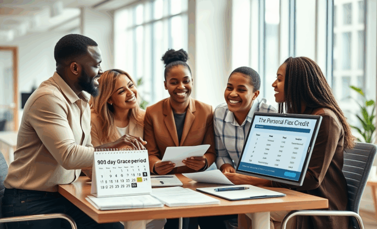 Image illustrating Personal Flex Credit with 90-day grace period for payments