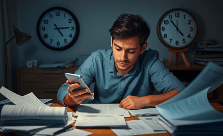 A person receiving urgent credit with same day transfer options for financial relief.