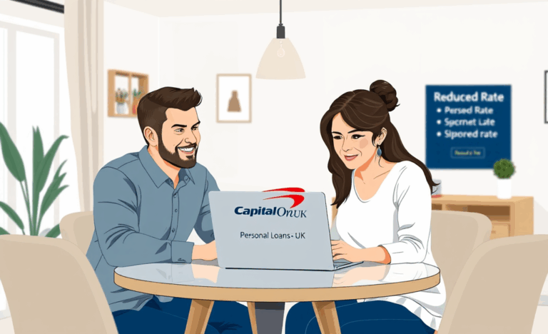 An overview of Capital One UK personal loan options featuring reduced rates for credit seekers.