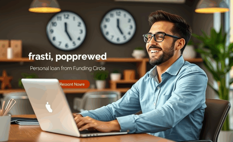 A person using a laptop to apply for a personal loan online, highlighting quick and simplified funding options.