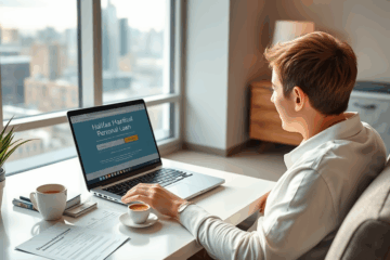 Customer reviewing Halifax Personal Loan options online for quick approval.