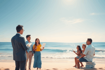 A person contemplating their options for a flexible loan while standing by the ocean, representing Ocean Finance personal loans.