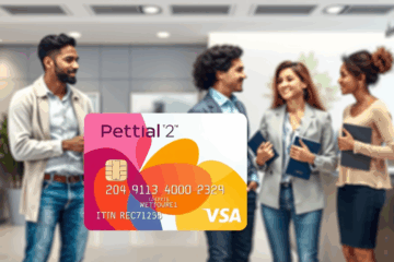 A person holding a credit card with a question mark, symbolizing credit cards issued without an SSN.