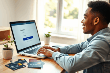 A person looking at credit card options despite having a low credit score.