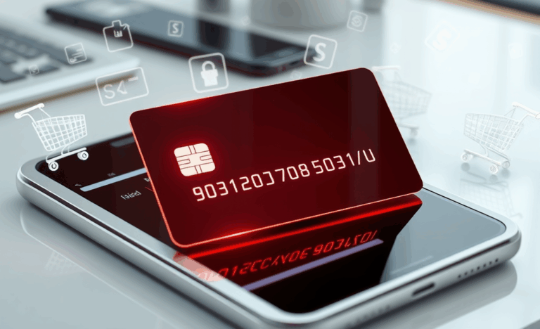 Image showcasing the new virtual card available for secure online transactions.