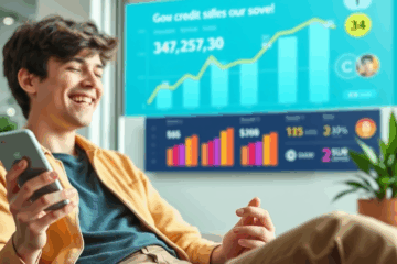 A person holding a Grow Credit Card, symbolizing financial empowerment and credit score improvement.