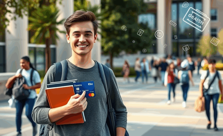 Deserve EDU card for students showcasing financial benefits and features.