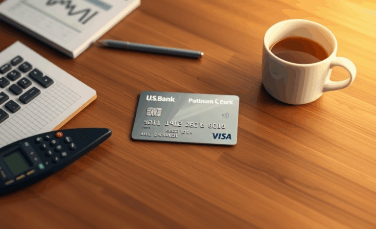 Image of U.S. Bank Visa Platinum Card showcasing its features.