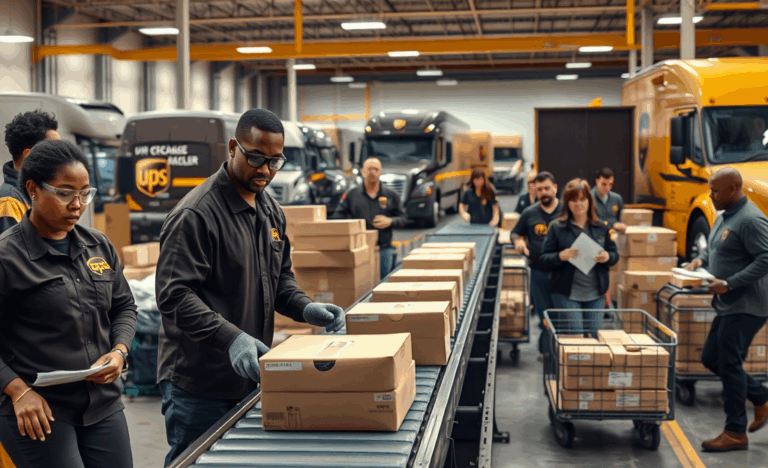 Guide to working at UPS, including job roles and benefits.