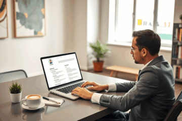 An attractive and professional resume layout for job applications.