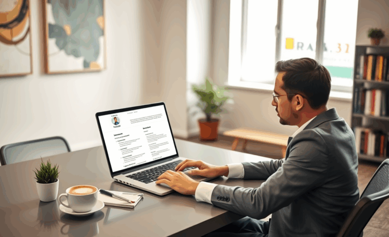 An attractive and professional resume layout for job applications.