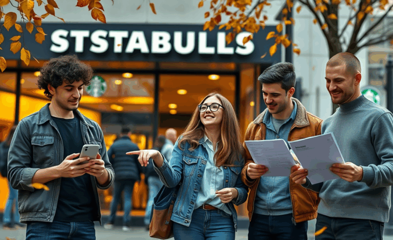 A barista preparing coffee at Starbucks, illustrating the application process for a job in 2025.