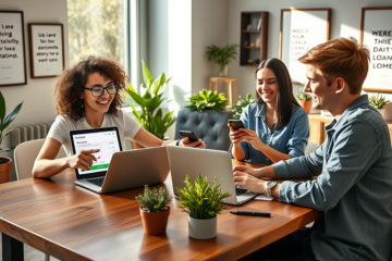A person using a smartphone to access fast borrowing options online.