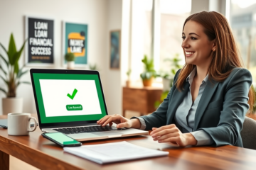 A person receiving loan approval notification on their phone, representing fast and easy loan access.